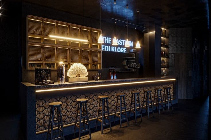 Quầy Cafe 25 Quầy cafe phong cách điện đại cổ điển sang trọng