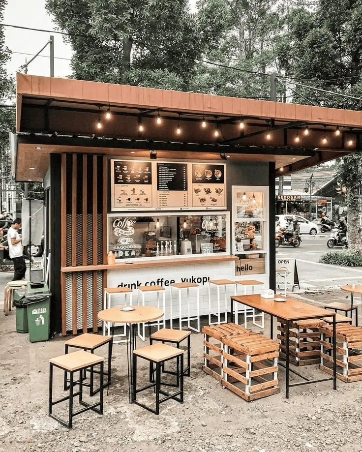 Quầy cafe ngoài trời
