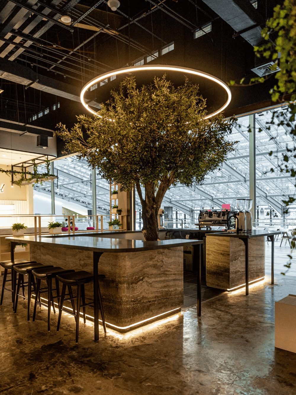 Quay-cafe-tich-hop-led-1 Quầy Cafe Tích Hợp Led