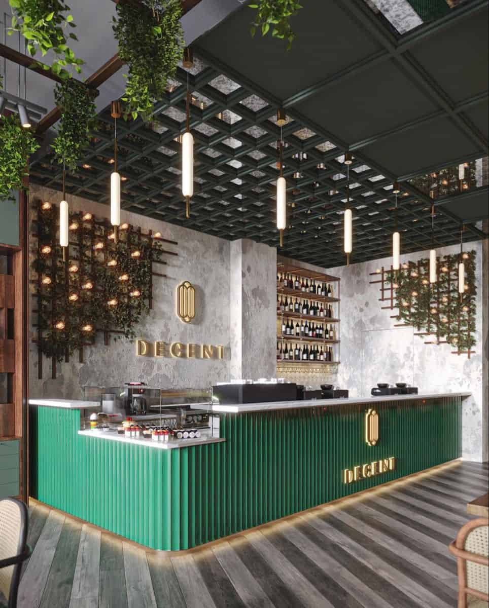 Quầy Cafe Tích Hợp Led 3 Quầy cafe tích hợp led