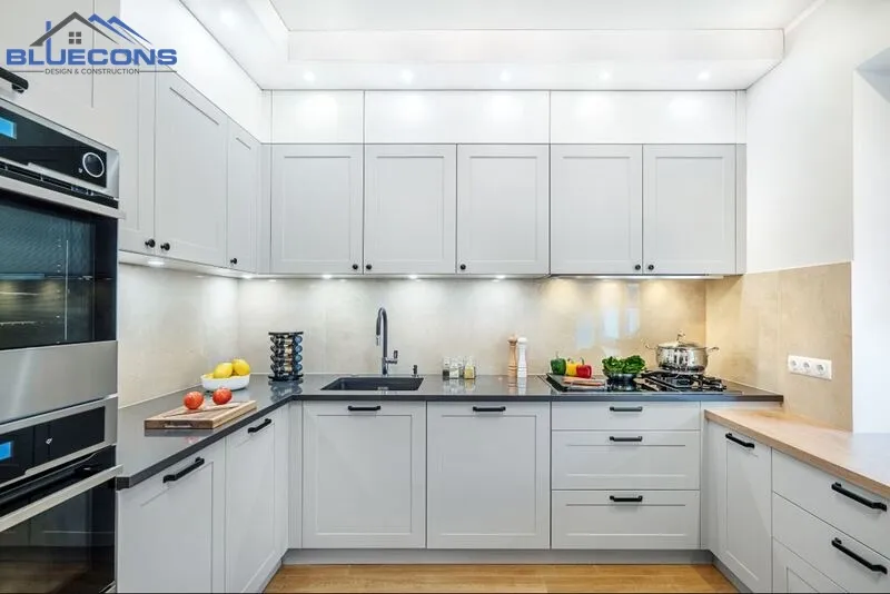 Tu-bep-tan-co-dien-go-MDF-sang-trong 50+ Mẫu nhà bếp đẹp