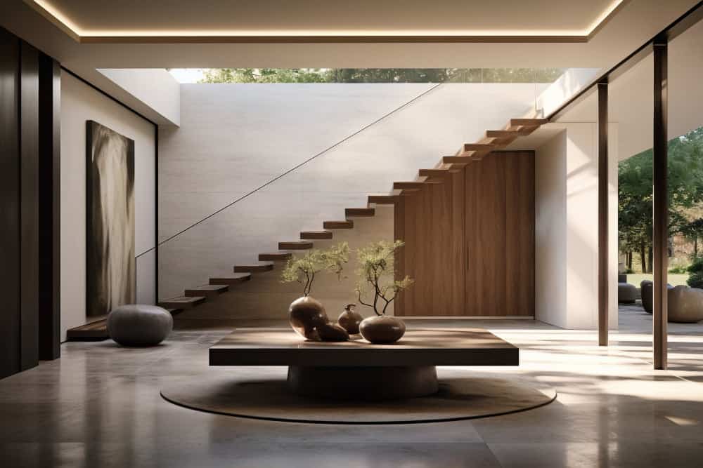 ai-generated-modern-styled-entryway Thi Công Nội Thất Biệt Thự