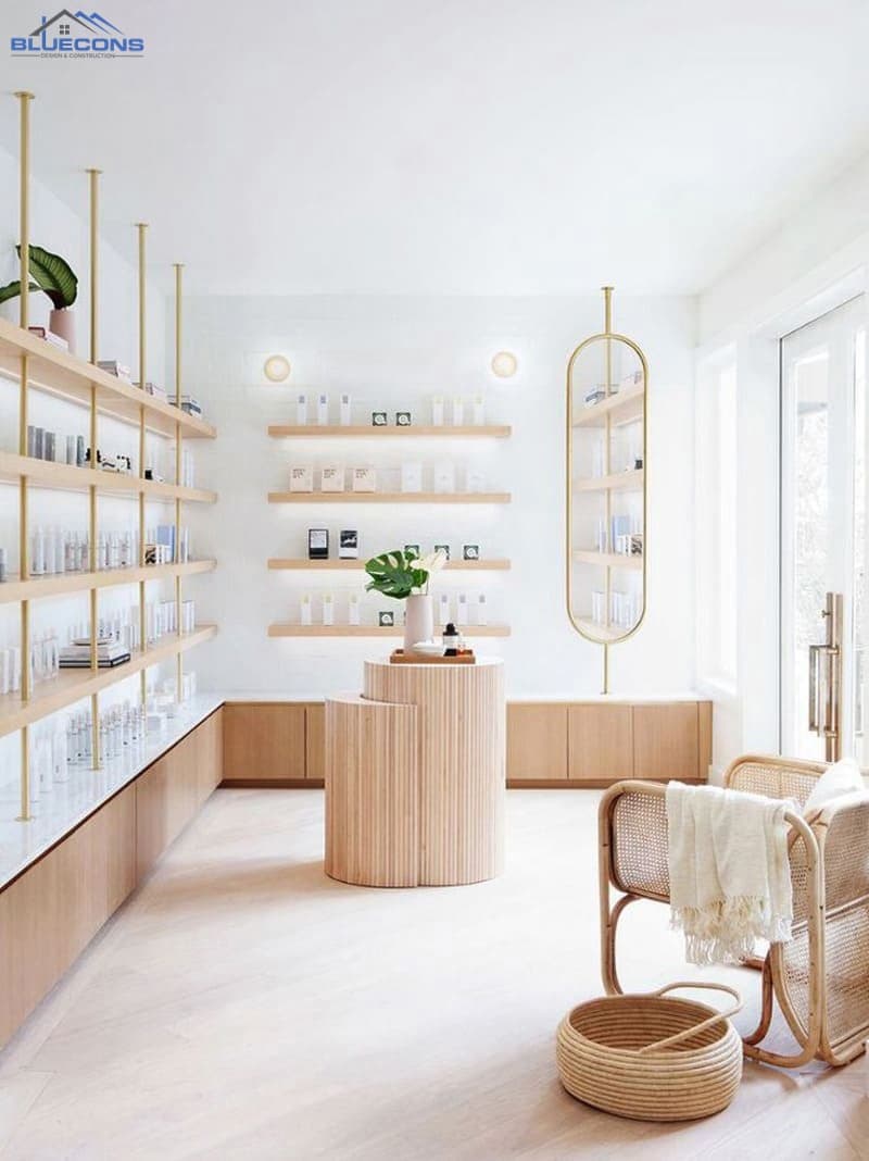 Thiết kế shop mỹ phẩm đẹp mắt 2 Thiết kế shop mỹ phẩm đẹp mắt