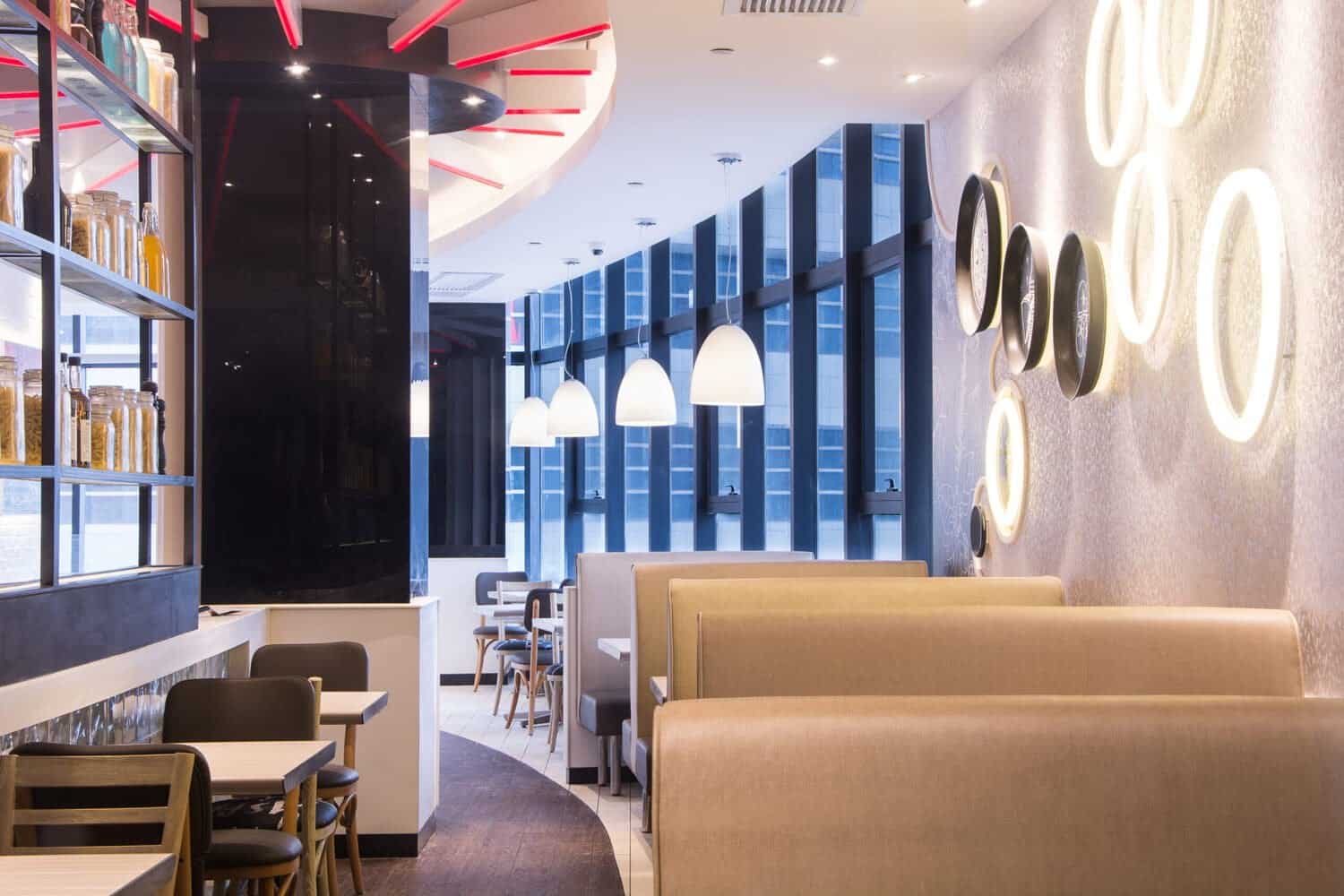modern-restaurant-scaled Thiết Kế Quán Trà Sữa