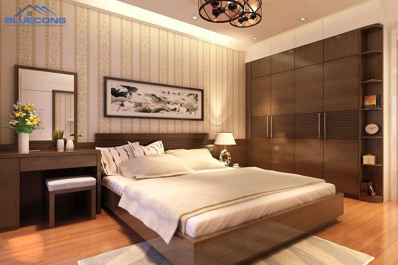 phong-ngu-master-go-cong-nghiep-tong-mau-am Thiết kế căn hộ 1 phòng ngủ thoải mái, tiện nghi nhất 2023