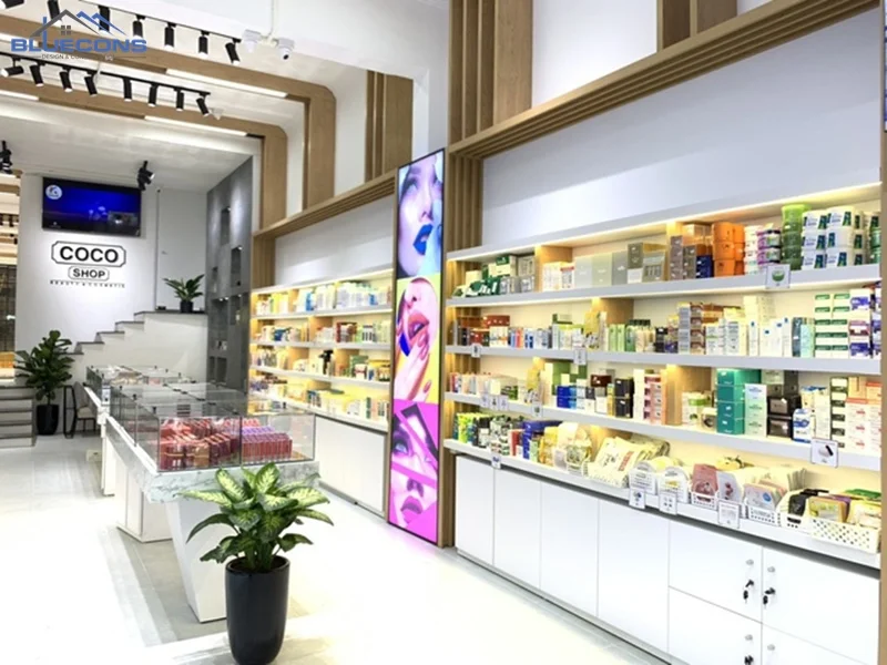 shop-my-pham-han-quoc Thiết kế shop mỹ phẩm đẹp mắt