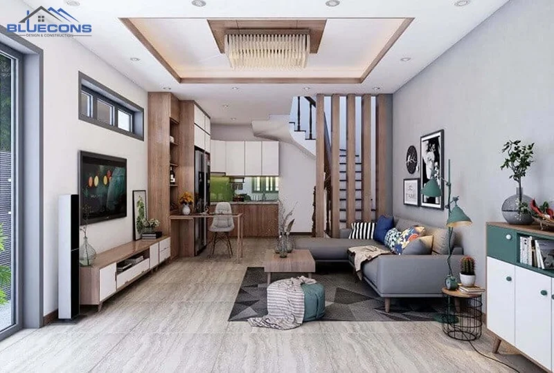 thiet-ke-bep-thong-phong-khach 99+ Mẫu tủ bếp hiện đại