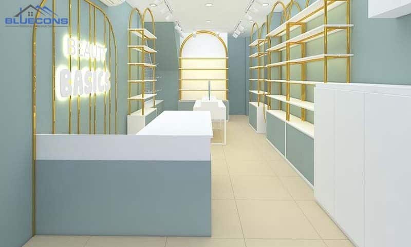 Thiết kế shop mỹ phẩm đẹp mắt 7 Thiết kế cửa hàng mỹ phẩm 2023