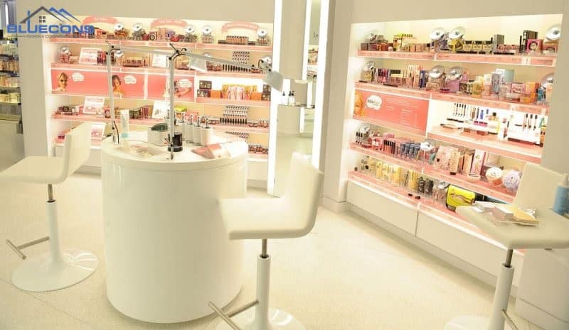 Thiết kế shop mỹ phẩm đẹp mắt 12 Thiết kế shop mỹ phẩm hiện đại