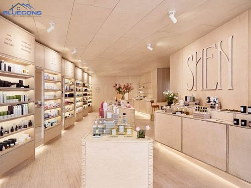 Thiết kế shop mỹ phẩm đẹp mắt 9 Thiết kế shop mỹ phẩm nhỏ đẹp