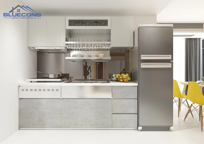tu-bep-chat-lieu-inox-304 101+ Mẫu tủ bếp đẹp