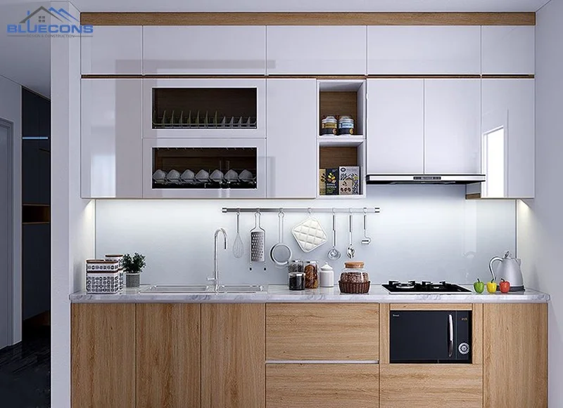 tu-nha-bep-toi-gian 99+ Mẫu tủ bếp hiện đại