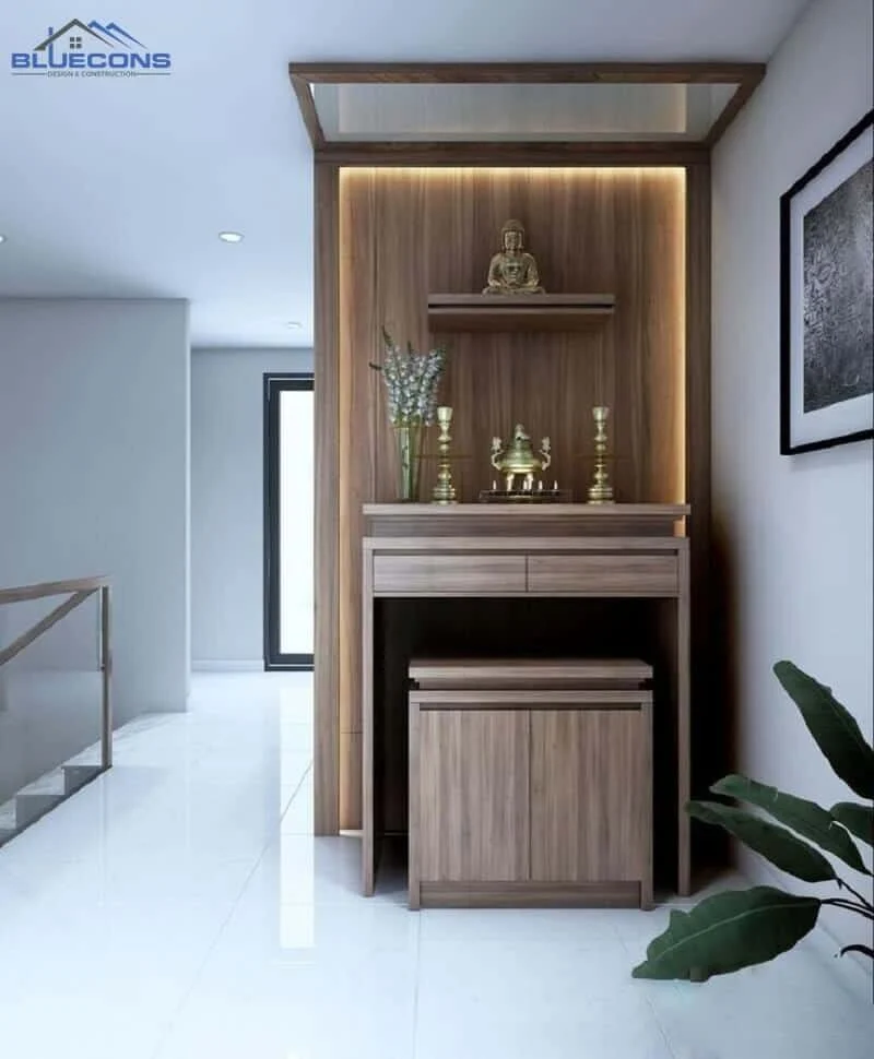 Bàn thờ gỗ công nghiệp cho chung cư