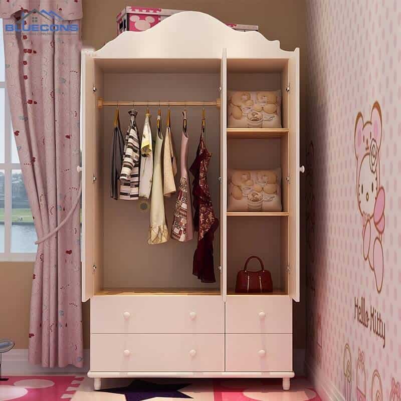 Bố trí tủ quần áo cho bé dưới 3 tuổi