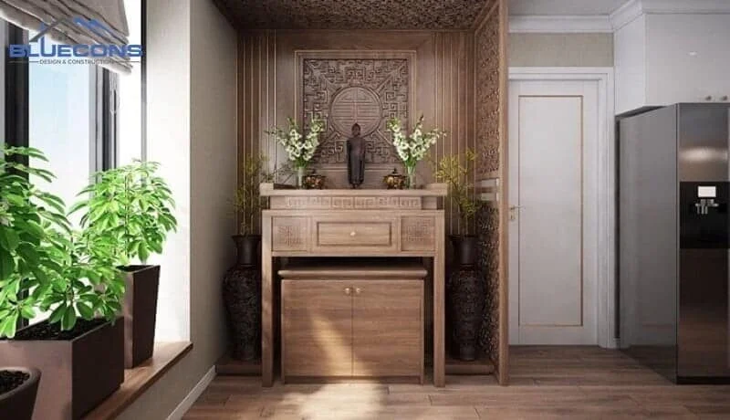 Chọn kích thước tủ thờ phù hợp với không gian