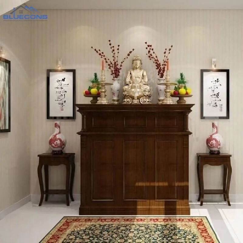 Mau-ban-tho-go-cong-nghiep-chuan-phong-thuy 101+ Mẫu tủ thờ gỗ công nghiệp