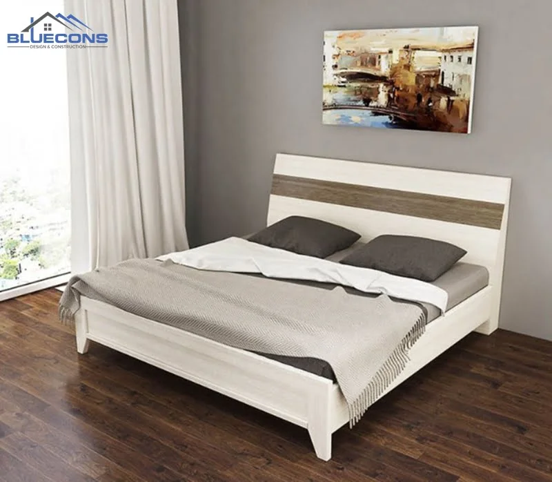 Mau-giuong-go-cong-nghiep-son-trang-tinh-te Giường gỗ công nghiệp có chân