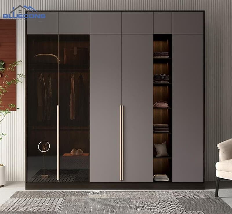 Mẫu tủ quần áo cánh kính đẹp