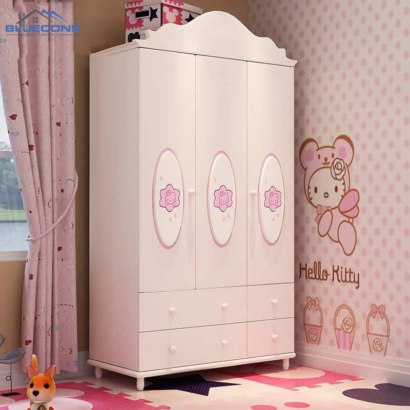 Màu sắc tủ quần áo trẻ em nhẹ nhàng, tinh tế
