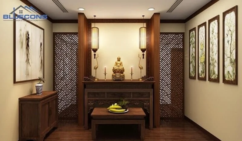 Mẫu tủ thờ gỗ công nghiệp đẹp tinh tế
