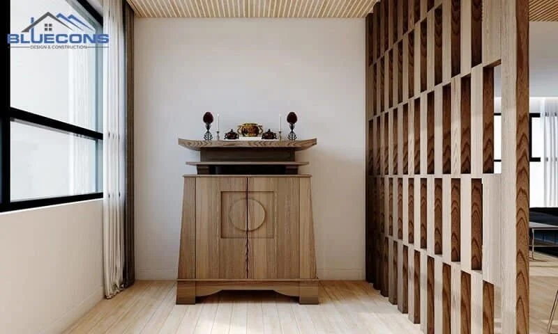 Mẫu tủ thờ gỗ công nghiệp độc đáo