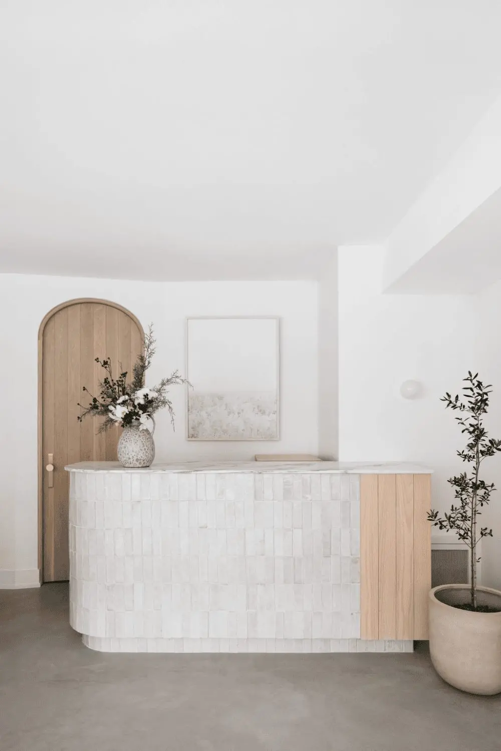 Quầy Lễ Tân Gỗ Mini