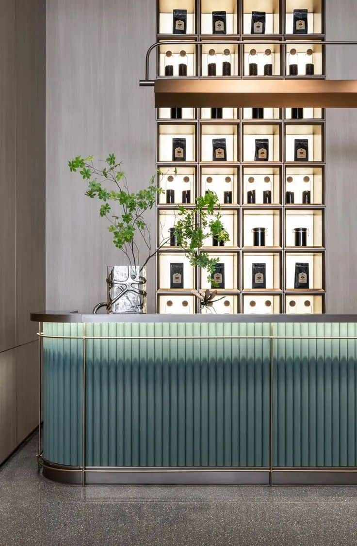 Quầy Lễ Tân Hiện Đại Đẹp