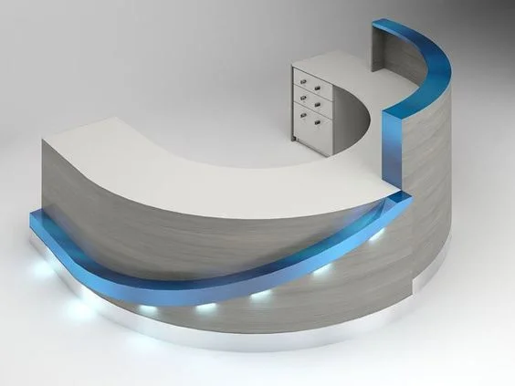 Quầy Lễ Tân Led Hiện Đại