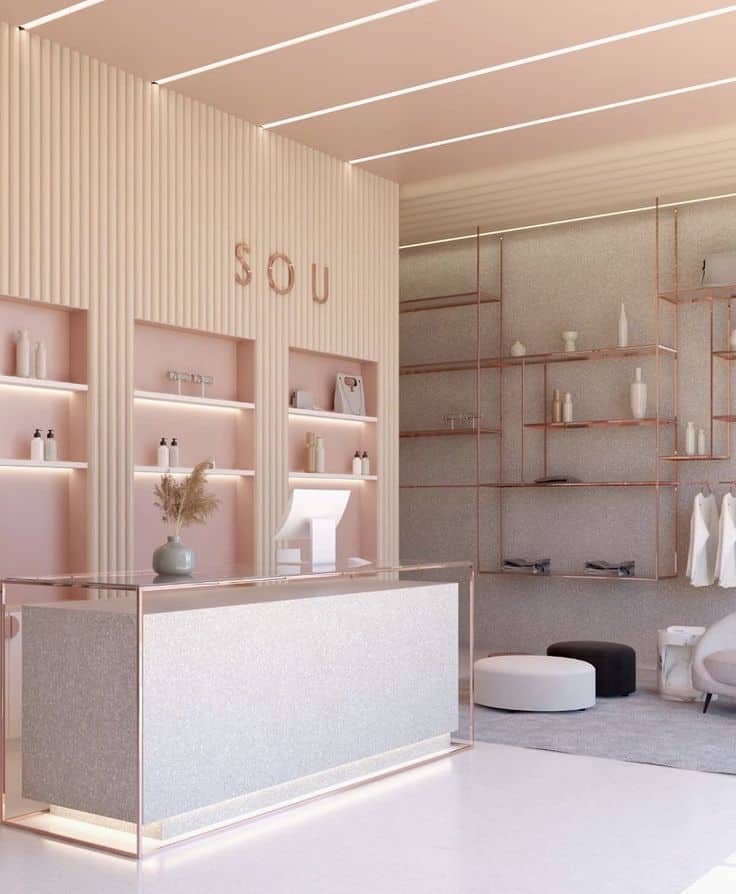 Quầy Lễ Tân Spa Nhỏ Gọn 3 Quầy Lễ Tân Spa Nhỏ Gọn