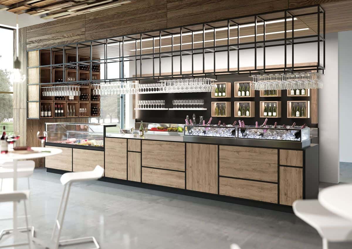 Quầy Cafe Có Kệ Treo 7 Quầy Cafe Có Kệ Treo