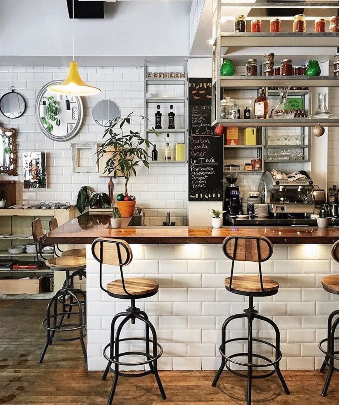 Quầy cafe phong cách Châu Âu