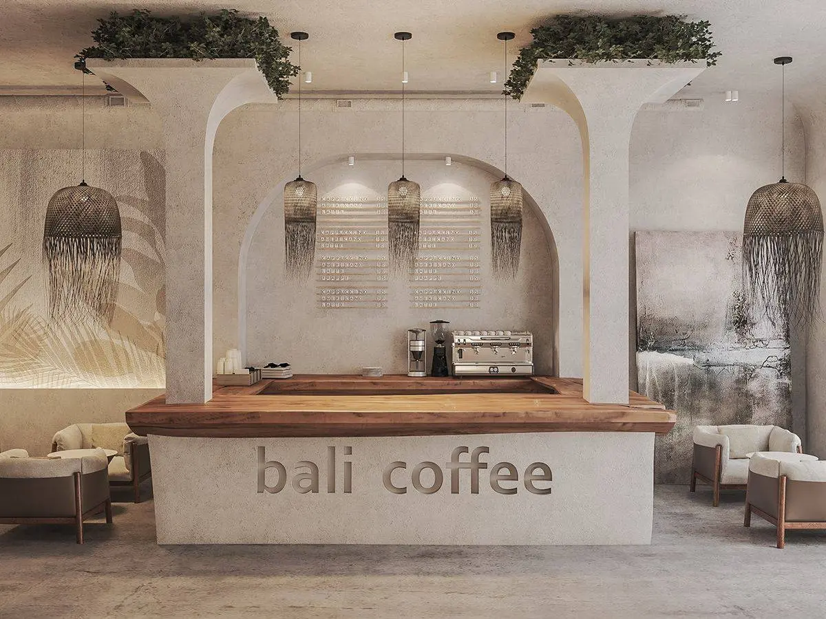 Quầy cafe phong cách Châu Âu