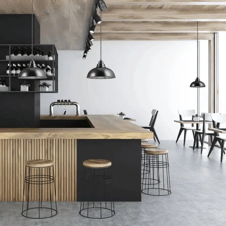 Quầy cafe phong cách Châu Âu