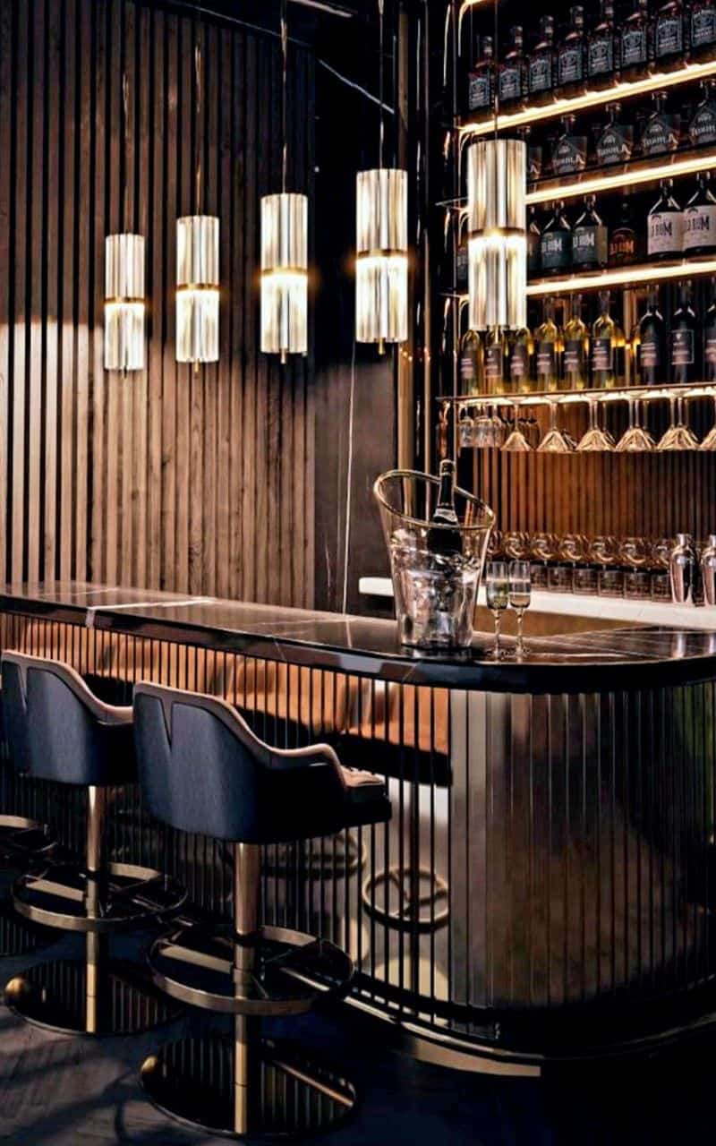 Quầy Pha Chế Bằng Gỗ Ốp Mặt Đá 7 Quầy Pha Chế Bằng Gỗ Ốp Mặt Đá
