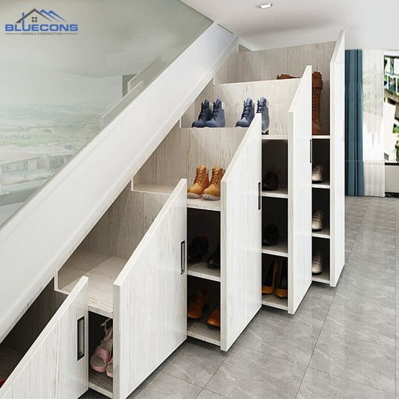 Thiết kế tủ đựng giày dép gỗ công nghiệp đẹp