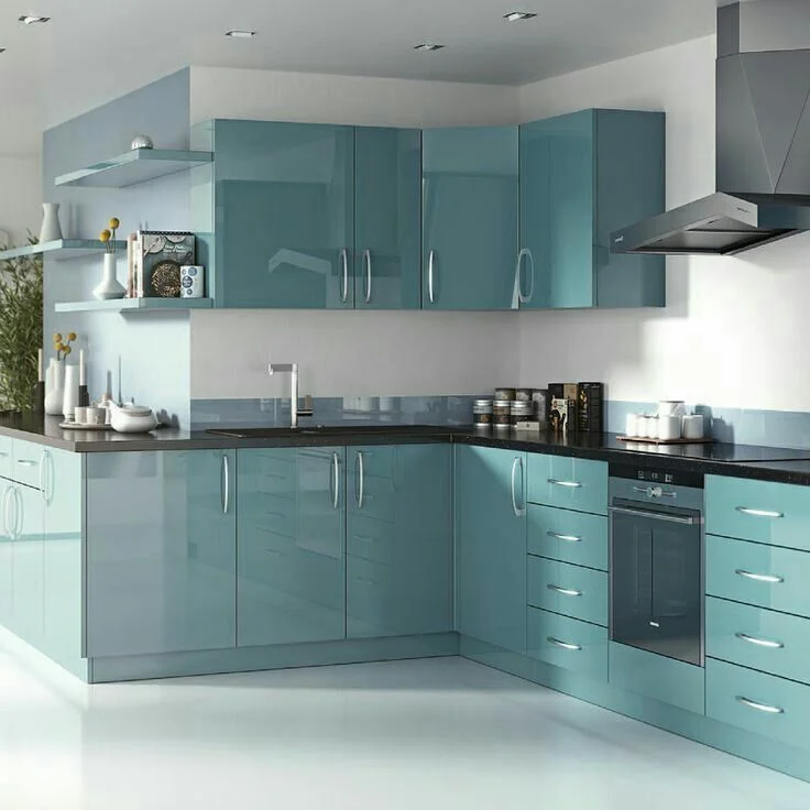 Tu-Bep-MDF-Phu-Acrylic Mẫu Tủ Bếp MDF Phủ Acrylic
