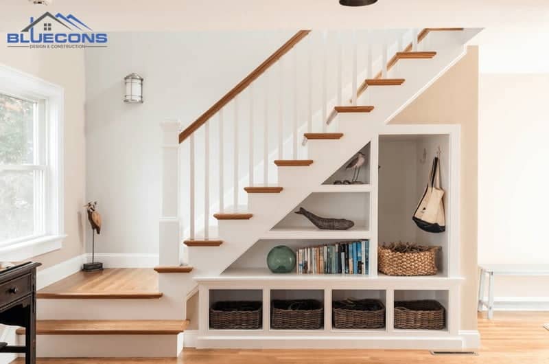 Tủ kệ sách dưới gầm cầu thang