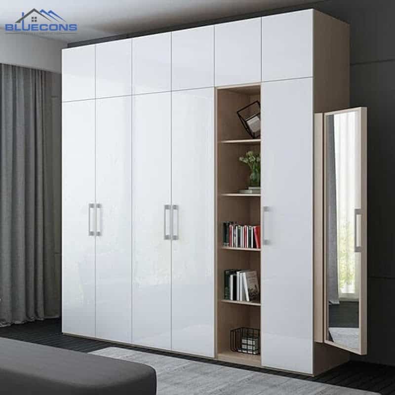 Tủ quần áo 5 cánh gỗ công nghiệp đa năng, tiện lợi