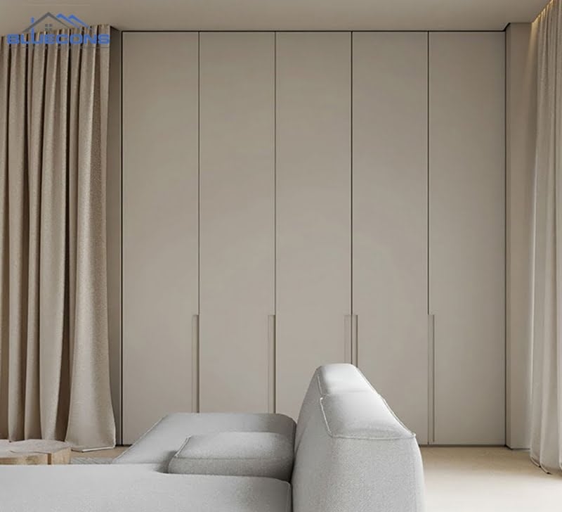 Tủ quần áo 5 cánh kịch trần màu sắc trang nhã