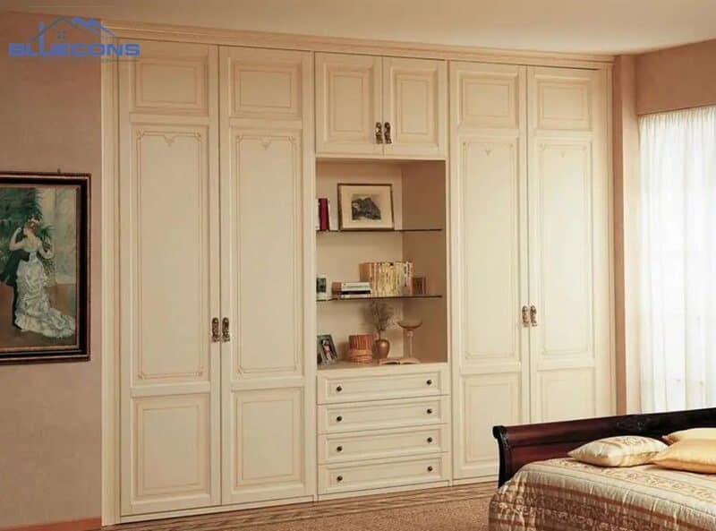 Tủ quần áo gỗ công nghiệp 5 cánh sang trọng