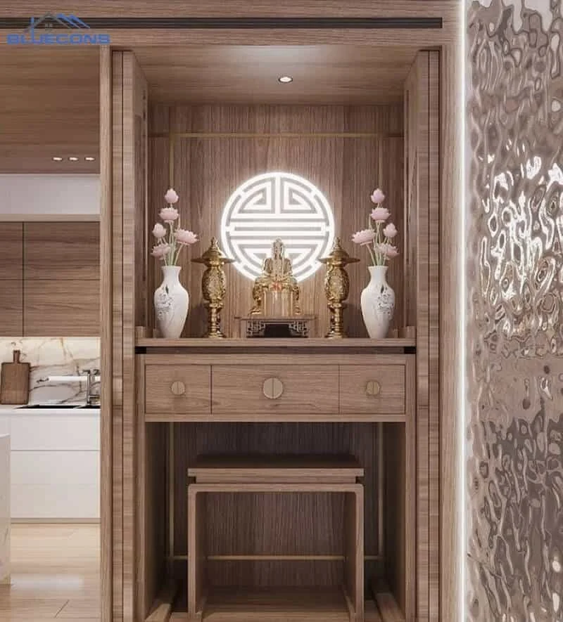 Tủ thờ gỗ công nghiệp cao cấp