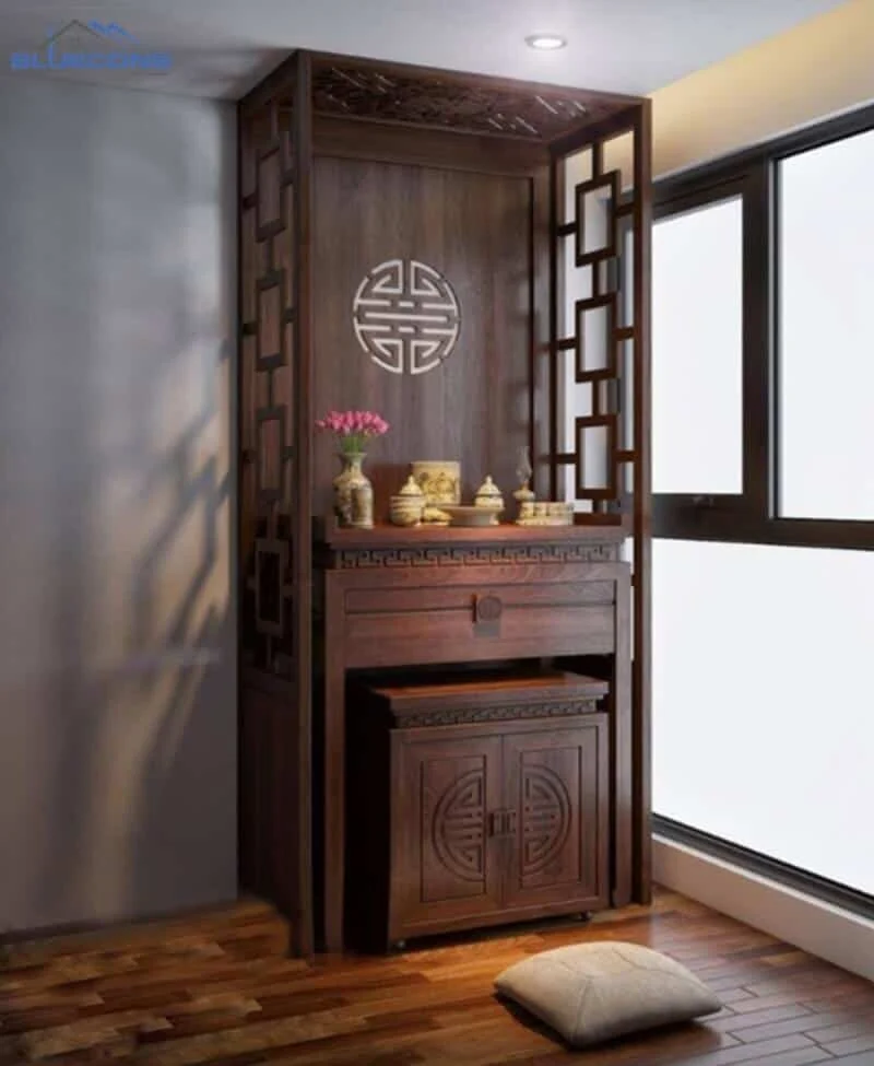 Tủ thờ gỗ công nghiệp đẹp