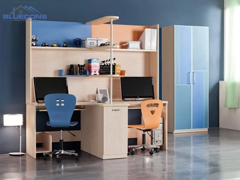 Bàn học gỗ công nghiệp cá tính, độc đáo