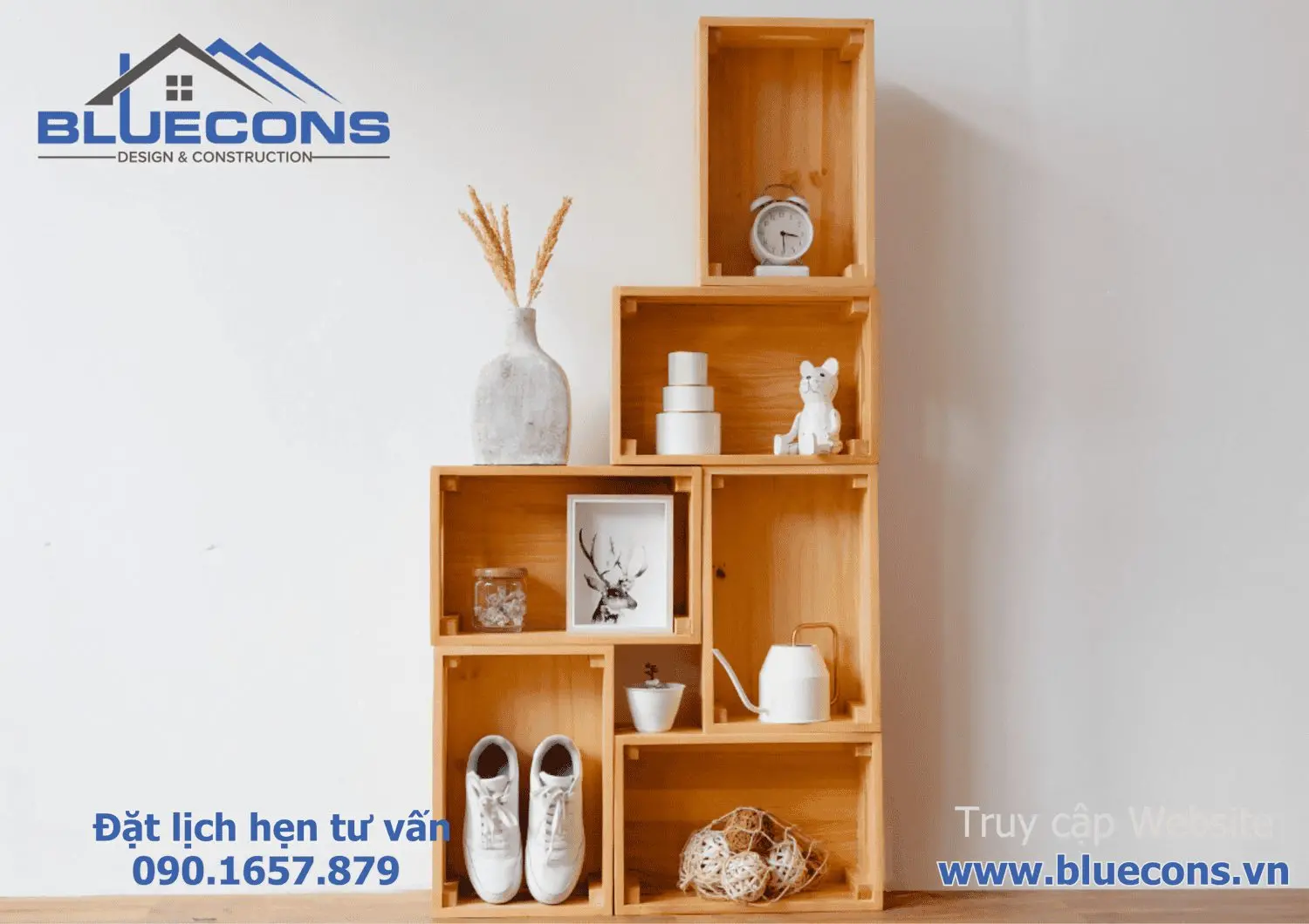 Kệ gỗ trưng bày đa năng