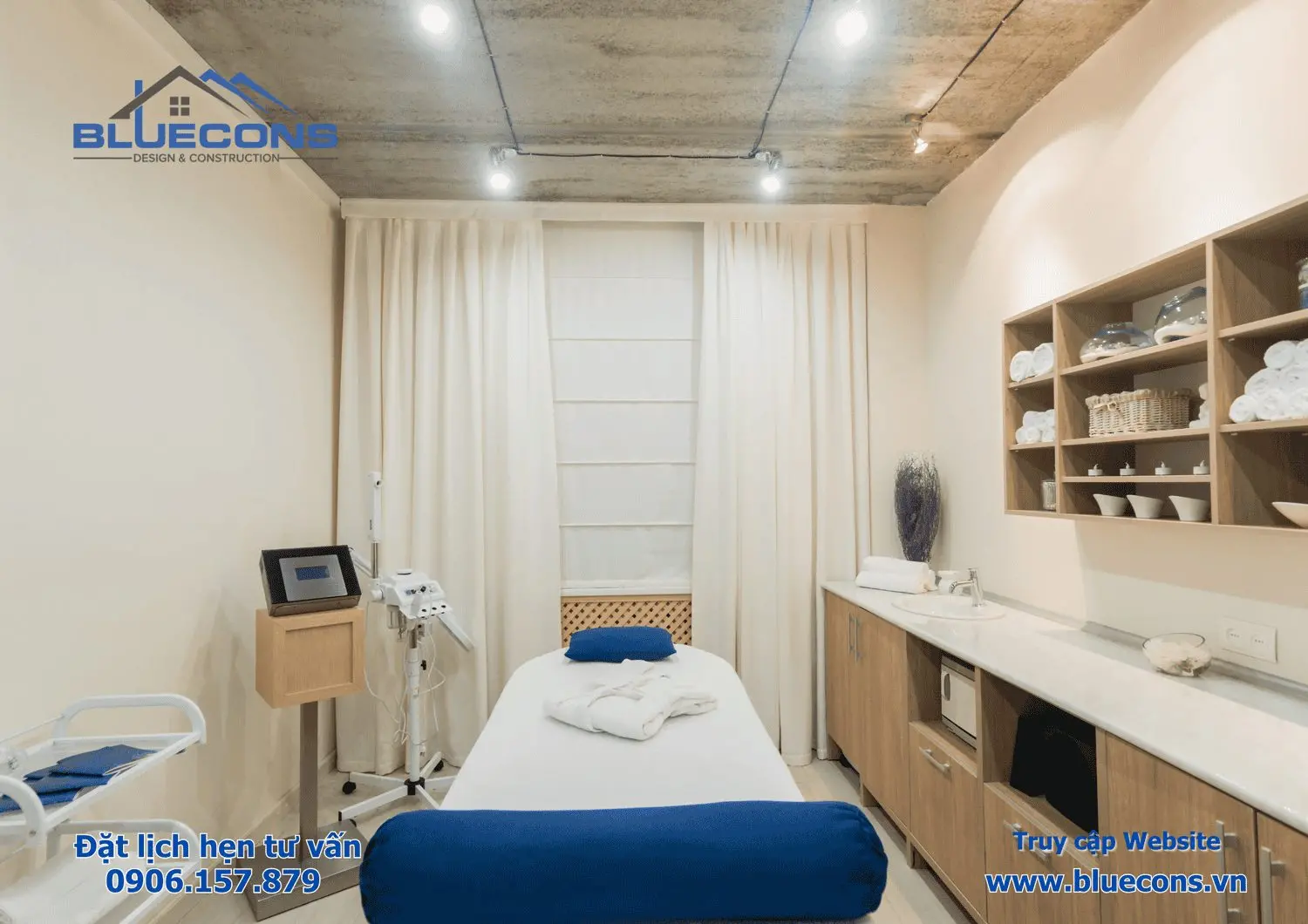 Kệ trưng bày Spa