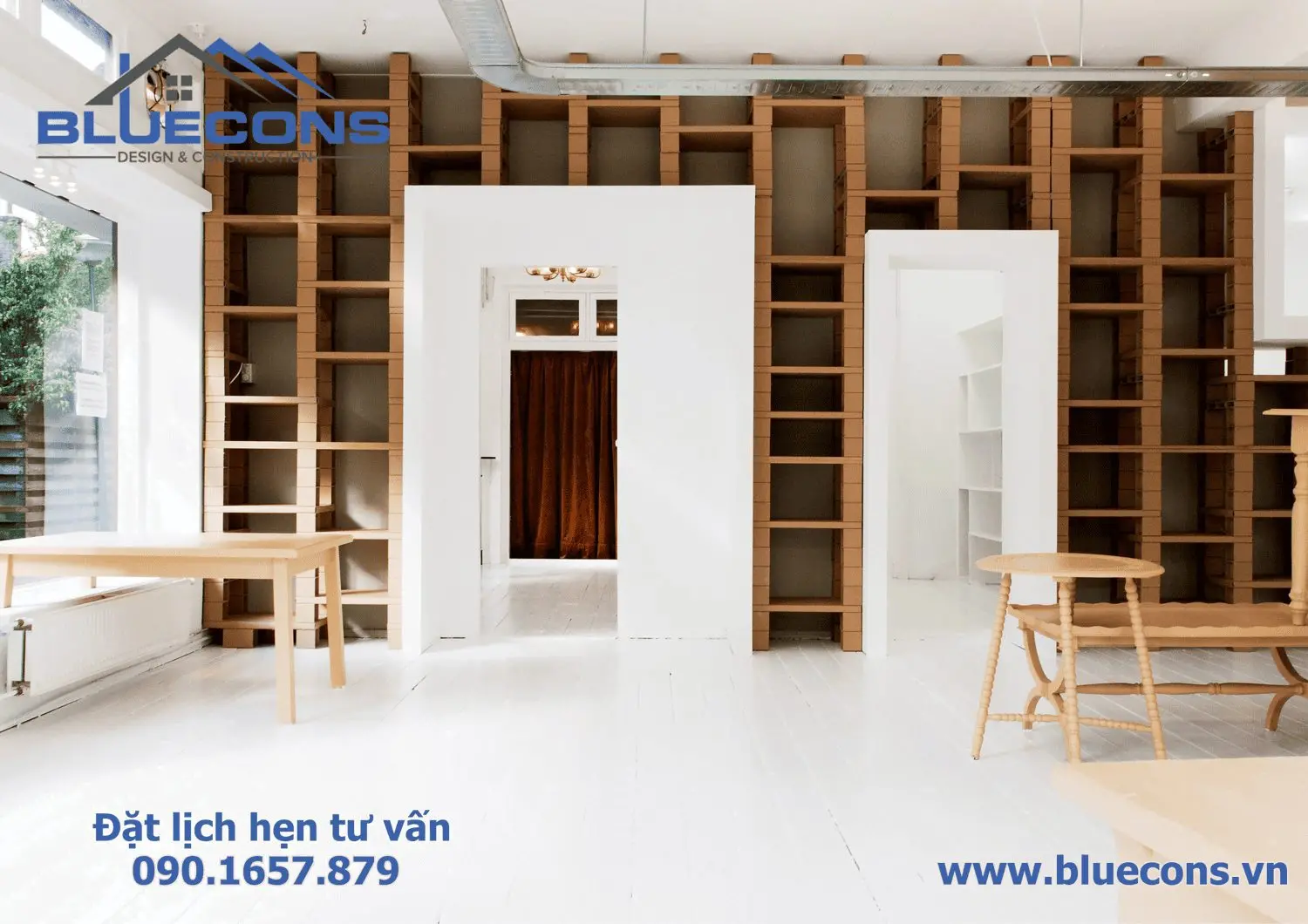 Kệ trưng bày bằng gỗ