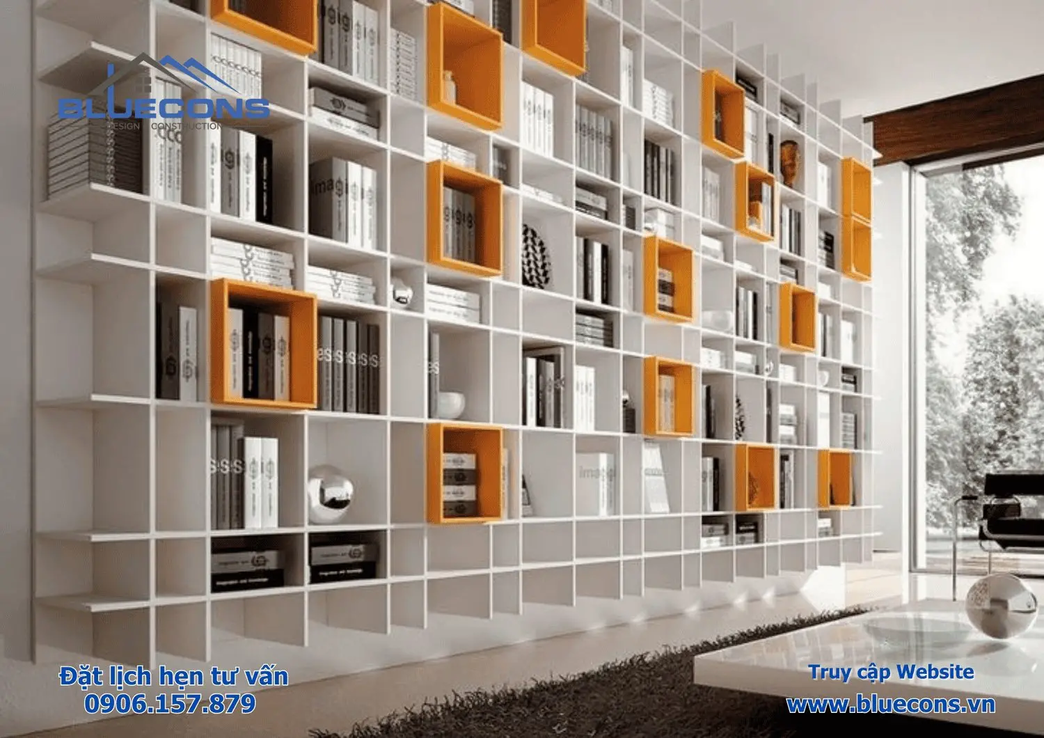 Kệ trưng bày gỗ MDF
