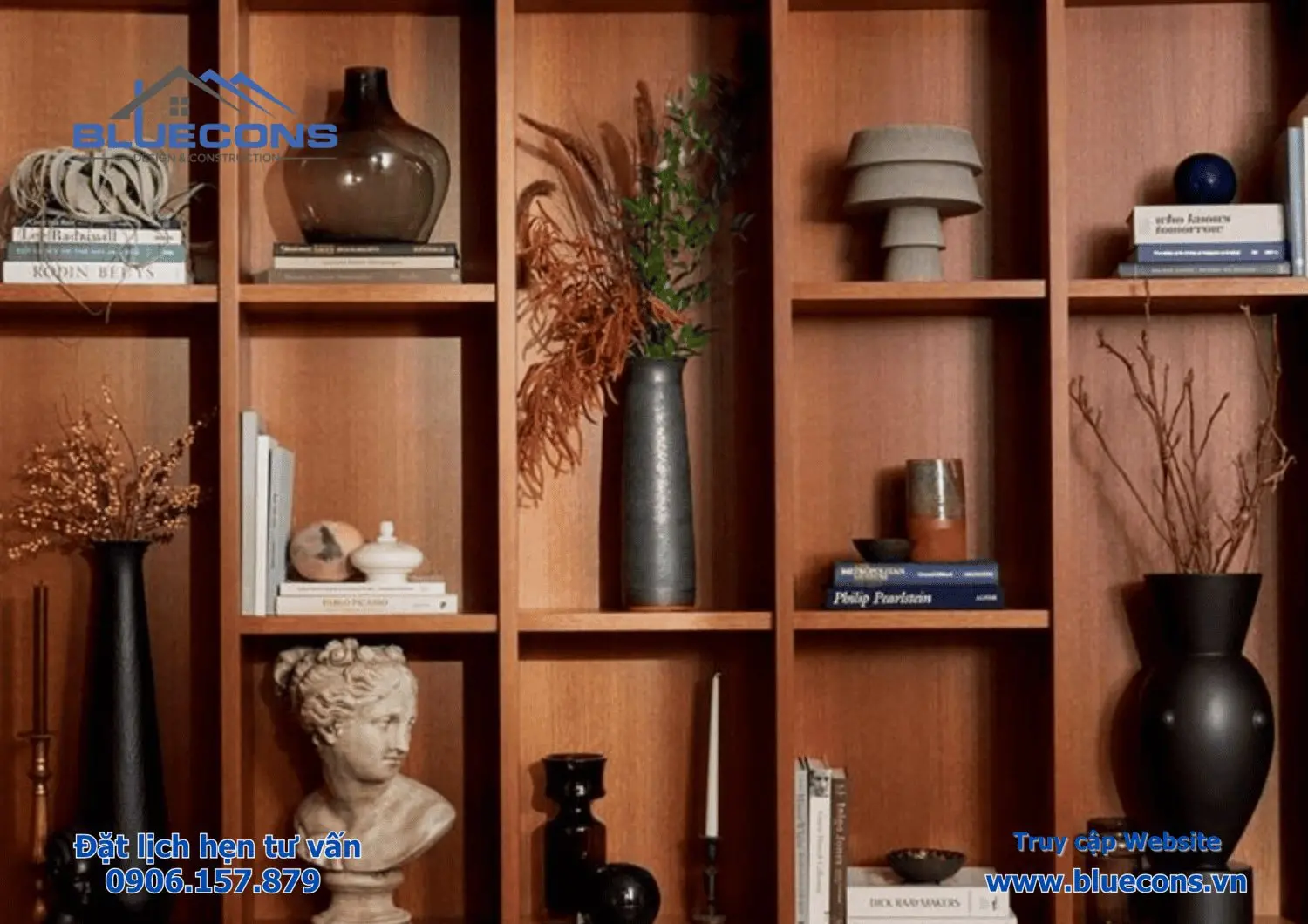Kệ trưng bày gỗ MDF