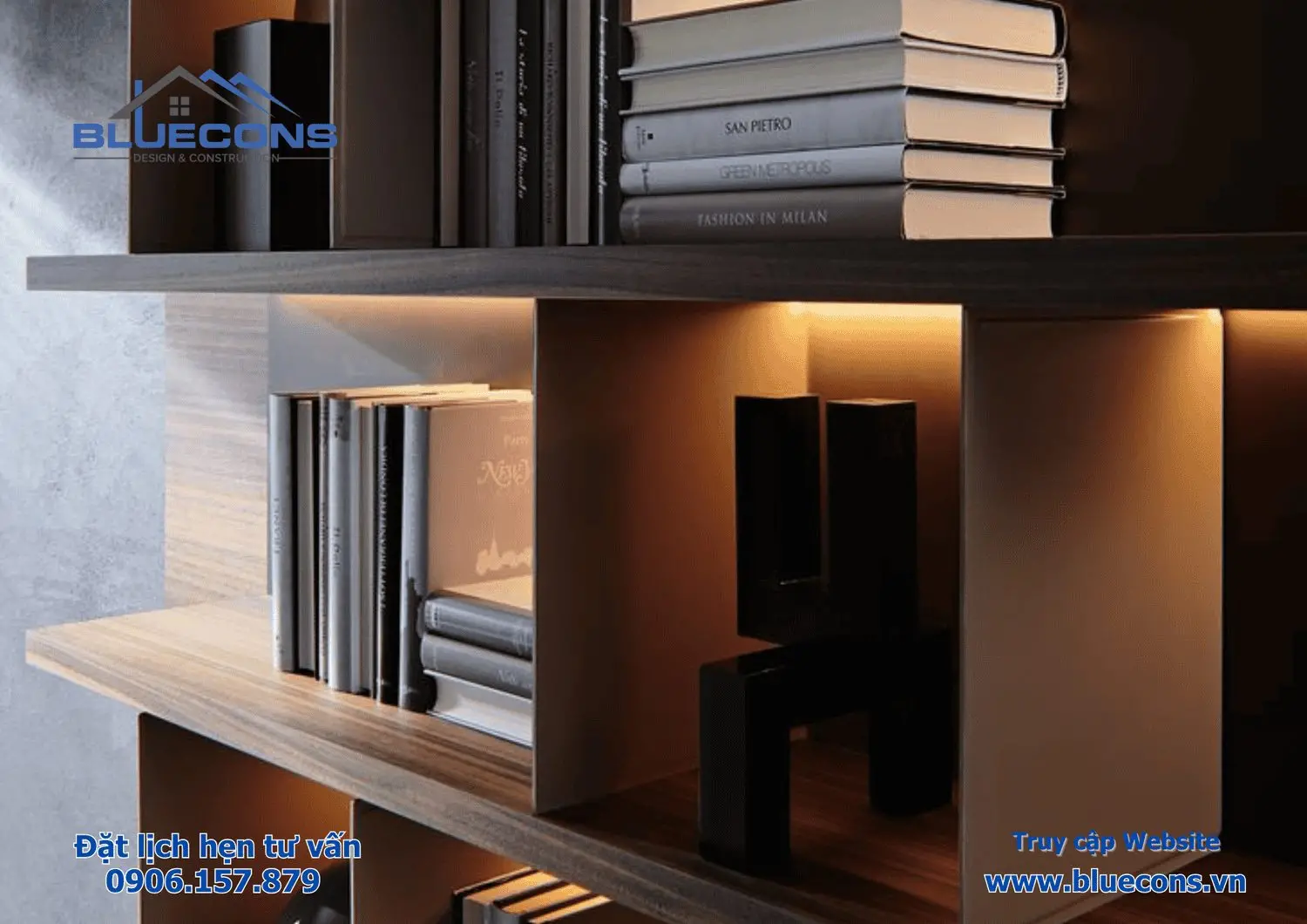 Kệ trưng bày gỗ MDF