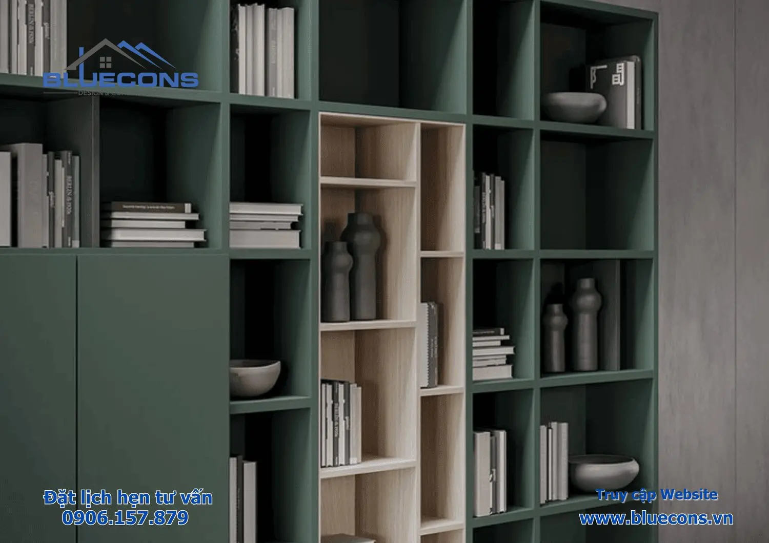 Kệ trưng bày gỗ MDF